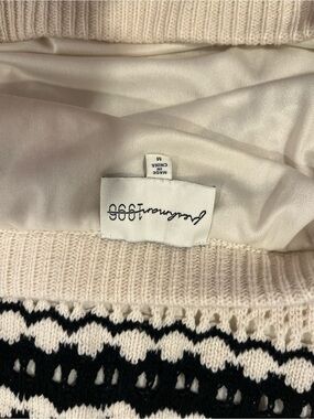 Pearlmoon1995 Black & Cream Maxi Skirt